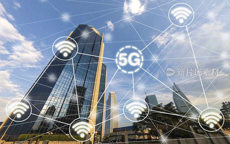 5G wifi技术数字概念